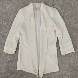 Pink Lily White Blazer (S)